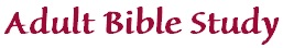 Adult Bible Study